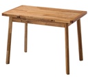 NordicStory Mesa extensible de comedor de madera maciza de roble &quot;Mini 1&quot; 110-170 x 65 x 77 (75) cm.