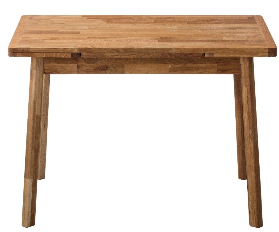 NordicStory Mesa extensible de comedor de madera maciza de roble &quot;Mini 1&quot; 110-170 x 65 x 77 (75) cm.