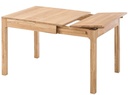 NordicStory Mesa extensible de comedor de madera maciza de roble &quot;Marsi&quot; 85-125 x 80 x 75 cm.