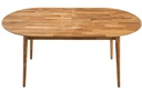 NordicStory Mesa de comedor ovalada y extensible de madera maciza de roble &quot;Escandi 2&quot;