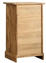 NordicStory Comoda cajonera rustica de madera maciza de roble &quot;Provance 3&quot; 50 x 42 x 84,5 cm.