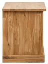 NordicStory Mesa auxiliar rustica, mesita de noche de madera maciza de roble &quot;Provance 2&quot; 47 x 40 x 50 cm.