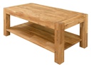 NordicStory Mesa de centro rustica de madera maciza de roble &quot;Provance&quot; 120 x 60 x 45 cm.