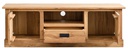 NordicStory Mueble de TV rustico de madera maciza de roble &quot;Provance 1&quot; 145 x 42 x 48 cm.