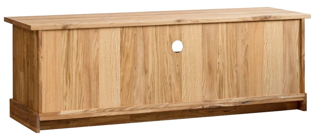 NordicStory Mueble de TV rustico de madera maciza de roble &quot;Provance 1&quot; 145 x 42 x 48 cm.