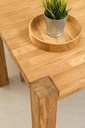 NordicStory Mesa extensible de comedor de madera maciza de roble &quot;Mauritz 1&quot; 140/160/180 x 90 x 75 cm.