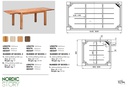 NordicStory Mesa extensible de comedor de madera maciza de roble &quot;Mauritz 1&quot;