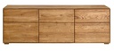 NordicStory Mueble de TV de madera maciza de roble &quot;Combo 2&quot; 172 x 41 x 54 cm.