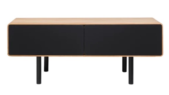 NordicStory Mueble de TV de madera maciza de roble Tokio 202