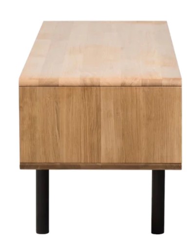 NordicStory Mueble de TV de madera maciza de roble Tokio 202