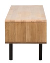 NordicStory Mueble de TV de madera maciza de roble Tokio 202