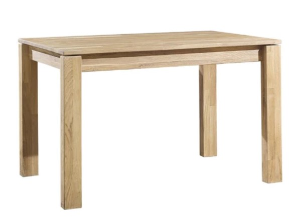 NordicStory Mesa de comedor de madera maciza de roble &quot;Mauritz 3&quot; 200/220 x 100 x 75 cm.