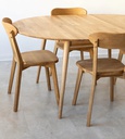 NordicStory Pack de Sillas de Comedor de Madera Maciza de Roble Isku