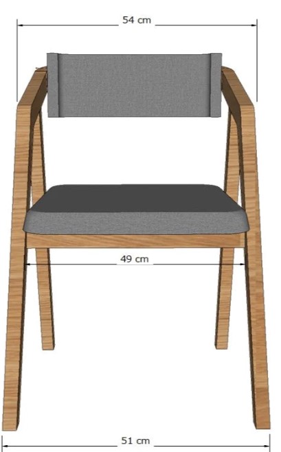 NordicStory Pack de Sillas de Comedor Soho, Estructura de Madera Maciza de Roble, Tapizado en Color