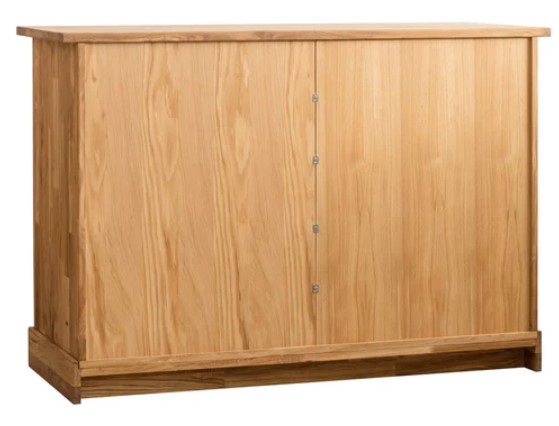 NordicStory Aparador Comoda rustica de madera maciza de roble &quot;Provance 2x2&quot; 123 x 48 x 84,5 cm.