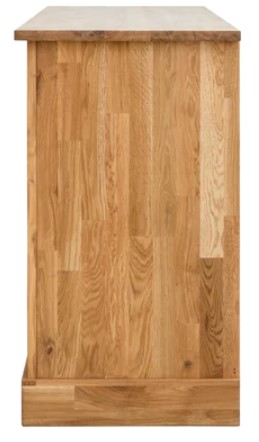 NordicStory Aparador Comoda rustica de madera maciza de roble &quot;Provance 2x2&quot; 123 x 48 x 84,5 cm.