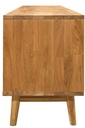 NordicStory Mueble de TV de madera maciza de roble &quot;Escandi&quot; 180 x 39 x 54 cm.