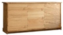 NordicStory Aparador Comoda rustica de madera maciza de roble &quot;Provance 3x3&quot; 175 x 48 x 84,5 cm.