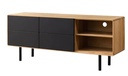 NordicStory Mueble de TV de madera maciza de roble Tokio 304