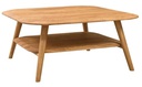 NordicStory Mesa de centro de madera maciza de roble &quot;Escandi 4&quot; 90 x 90 x 40 cm.