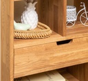 NordicStory Estanteria Libreria de madera maciza de roble &quot;Escandi 3&quot; 100 x 35 x 182.4 cm.