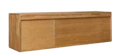 NordicStory Armario flotante de madera maciza de roble &quot;Combo 7&quot; 172 x 41 x 52 cm.