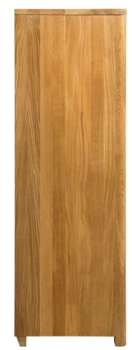 NordicStory Vitrina Armario con cristal de madera maciza de roble &quot;Elsa&quot; 90 x 44 x 132,4 cm.