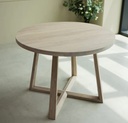 NordicStory Mesa extensible de comedor de madera maciza de roble &quot;Moby&quot;