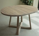 NordicStory Mesa extensible de comedor de madera maciza de roble &quot;Moby&quot;