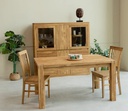 NordicStory Mesa extensible de comedor de madera maciza de roble &quot;Mauritz 1&quot;