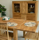 NordicStory Mesa extensible de comedor de madera maciza de roble &quot;Mauritz 1&quot;