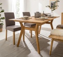 NordicStory Mesa extensible de comedor de madera maciza de roble &quot;Harold&quot;