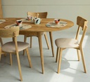 NordicStory Mesa de comedor ovalada y extensible de madera maciza de roble &quot;Escandi 2&quot;