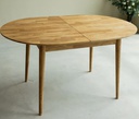 NordicStory Mesa de comedor ovalada y extensible de madera maciza de roble &quot;Escandi 2&quot;