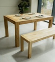 NordicStory Mesa de comedor extensible rustica de madera maciza de roble &quot;Provance&quot;