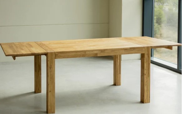 NordicStory Mesa de comedor extensible rustica de madera maciza de roble &quot;Provance&quot;