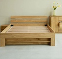 NordicStory Cama con almacenaje de madera maciza de roble &quot;Uppsala&quot;