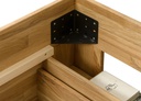 NordicStory Cama con almacenaje de madera maciza de roble &quot;Uppsala&quot;