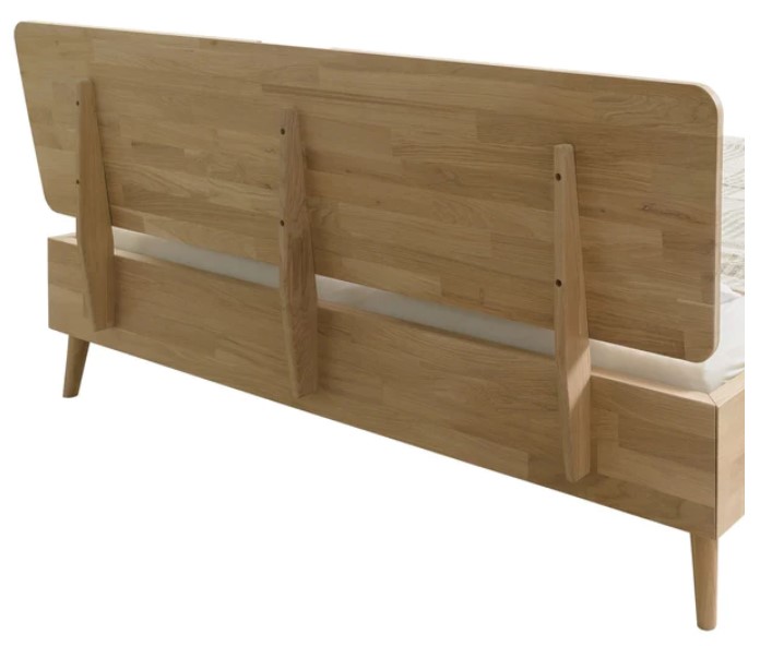 NordicStory Cama de madera maciza de roble &quot;Escandi&quot; 140 x 200 cm. / 160 x 200 cm. / 180 x 200 cm.