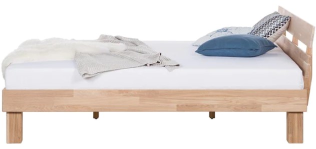 NordicStory Cama de madera maciza de roble &quot;Judith&quot; 160 x 200 cm. / 180 x 200 cm.