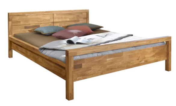 NordicStory Cama de madera maciza roble &quot;Next&quot; 140 x 200 cm./ 160 x 200 cm. / 180 x 200 cm.