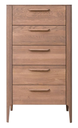 NordicStory Aparador Cómoda de madera maciza de roble &quot;Atlanta 1&quot; 66,2 x 46 x 118,4 cm.