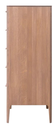 NordicStory Aparador Cómoda de madera maciza de roble &quot;Atlanta 1&quot; 66,2 x 46 x 118,4 cm.