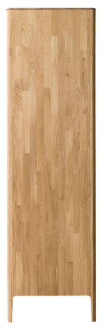 NordicStory Armario de madera maciza de roble &quot;Atlanta 2&quot; 120 x 60 x 210 cm.