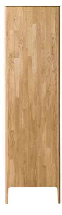 NordicStory Armario de madera maciza de roble &quot;Atlanta 3&quot; 173,9 x 60 x 210 cm.