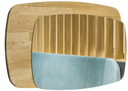 NordicStory Espejo de madera maciza de roble &quot;Atlanta&quot; 108 x 3 x 58,3 cm.