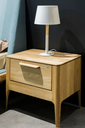 NordicStory Mesita de noche de madera maciza de roble &quot;Atlanta&quot; 56,2 x 38,2 x 47 cm.