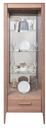 NordicStory Vitrina de madera maciza de roble &quot;Atlanta 1&quot; 64,8 x 46 x 190 cm.