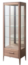 NordicStory Vitrina de madera maciza de roble &quot;Atlanta 1&quot; 64,8 x 46 x 190 cm.