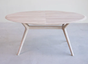 NordicStory Mesa extensible de comedor de madera maciza de roble Carmen